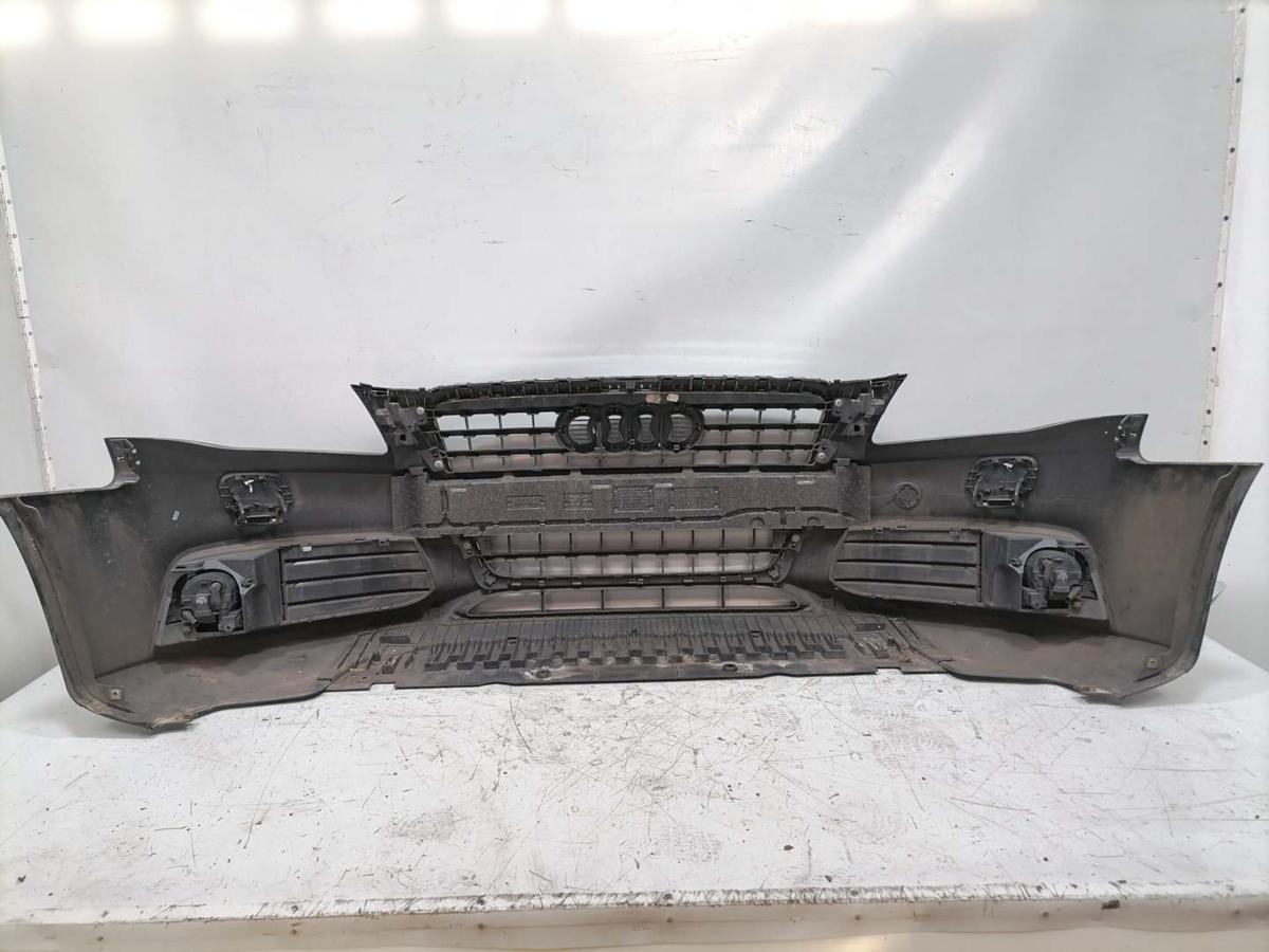 Audi A4 8K B8 original Sto&szlig;stange Stossf&auml;nger vorn LZ7L Lavagrau Bj.2009